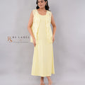 Pastel Yellow Crochet Fringe Vest & Maxi Dress Set