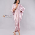 Blush Pink Shimmer Satin Kaftan Dress (Batch 2)