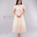Ivory Floral Lace Peplum Top & Skirt Set